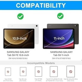 Resim M.TK moveteck Galaxy Tab S9 Fe Uyumlu 10.9 Kablosuz Kalem Bölmeli Bluetooth Türkçe Q Klavyeli Tablet Kılıfı, siyah, Tek Ebat, keyboard-s9fe-siyah 