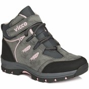 Resim Vicco Kız Çocuk Gri Pembe Outdoor Trekking Bot 