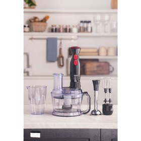 Resim Çok Amaçlı Mutfak Robotu ve Blender Seti, 2000 W, Siyah 