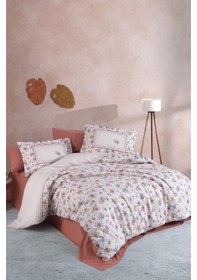 Resim Clasy Tek Kişilik Nevresim Takımı Visam Kiremit Kiremit 