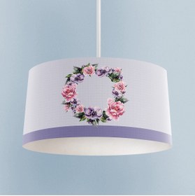 Resim MASAL ODAM BEBEK VE ÇOCUK ODASI Çiçekli Zikzak Desenli Avize 