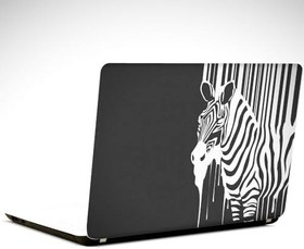 Resim Zebra Siyah Beyaz Laptop Sticker 10 İnch (25X19CM) 