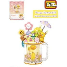 Resim My Reality Fashion Nessiworld LZ-4204 LOZ SARI ÖRDEK DONDURMA KUPASI 236 PARÇA BLOCK OYUNCAK 