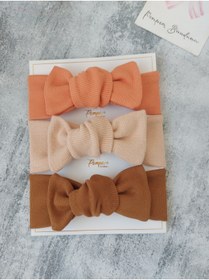 Resim pempem bandana Kız Bebek 3'lü Ribana Bandana 