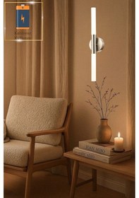 Resim Umut Modern Ledli Krom Pilli Aplik Krom 