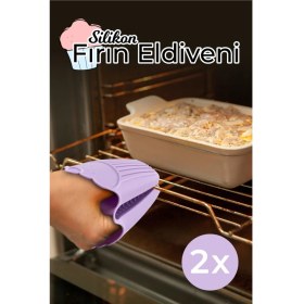 Resim Silikon Cupcake Fırın Eldiveni 
