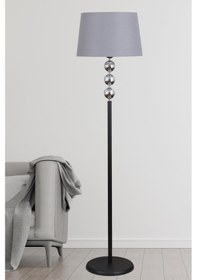 Resim Silva Siyah Krom Metal Lambader Gri Konik Şapka Modern , Yatak Odası, Salon Lambader Çok Renkli 