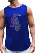 Resim BLUU Parrotx Kolsuz Sporcu T-shirt Tank Top Spor Atlet 