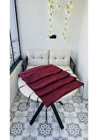 Resim Bahçe Balkon Takımı Minder Kılıfı 1 Adet Bordo 