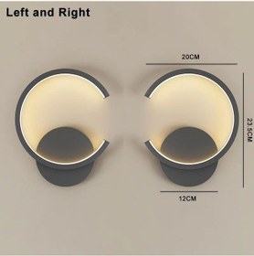 Resim Anemo / Aplik / İkizler / 20 Cm / 3 Renk Işık / Antrasit Gövde Antrasit 