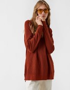 Resim Bisiklet Yaka Triko Kazak Kaşmir Dokulu 