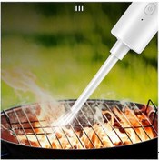 Resim Kangxiang Araba Elektrikli Süpürgesi Mini El Tipi Elektrikli Süpürge Led Aydınlatmalı Toz Üfleme Ev Araba Çift Evcil Hayvan Temizleyici F 4016 