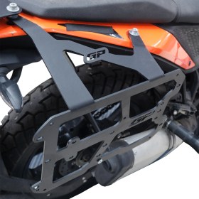 Resim GP Kompozit KTM 250 / 390 Adventure 2020-2024 Uyumlu Yan Çanta Demiri Siyah 