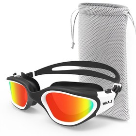 Resim Tek Paket WHALE Buğu Önleyici Polarize Yüzme Gözlüğü, Ayarlanabilir Silikon Kayış, TPU Malzeme, UV Koruması, Erkek ve Kadınlar için, Yetişkin Yüzme Gözlüğü 