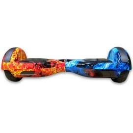 Resim Citymate Elektrikli Kaykay Hoverboard Bluetooth Hoparlörlü 6.5 Inch Akıllı Dengeli - Alevli Desen 