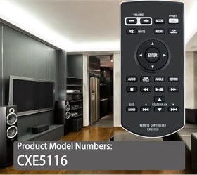 Resim Allimity CXE5116 Pioneer DVD RDS AV Alıcısı için Uzaktan Değiştirme AVH-P3400BH AVH-200EX AVH-201EX AVH-211EX AVH-P4400BH AVH-X5800BHS AVH-X4800BS AVH-X3800BHS AVH-X1800S AVH-X7500S AVH-X7500S 0BT 