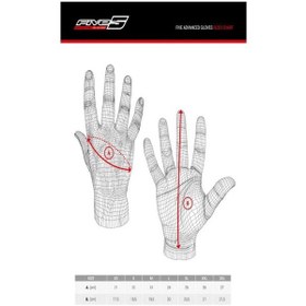 Resim Five Gloves Rs3 Evo Graphics Kadın Boreal Eldiven 