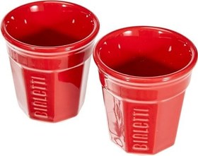Resim Bialetti - Set Mini Express: Ocak Üstü Espresso Pişirici + 2 Cups - Renk Kırmızı 