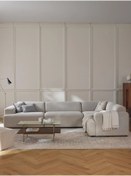 Resim S Home Design Concept Molly 4 Modül Köşe Koltuk, Sağ Köşe, Kırık Beyaz, Keten 290x210 cm 
