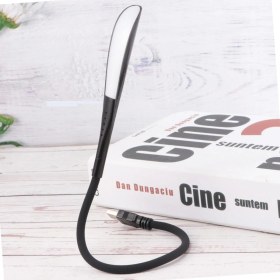 Resim USB Girişli 14 Ledli 3 Kademeli Dokunmatik Masa/kitap Okuma Lambası Ledi Siyah (2818) 