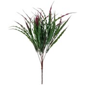 Resim Yapay Çiçek Bordoyeşil Kalın Kıvrımlı Saz Garnitür Aradal Dekorat 
