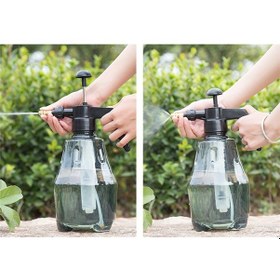 Resim El Basınçlı Püskürtücü Hava Pompası Sprey Olabilir Dezenfeksiyon Sprey Şişesi Şeffaf Su Can Ev Dezenfeksiyon Bahçe Bitkileri Çiçek Sulama Aracı 