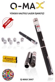 Resim Q-MAX Farklı Başlıklı Dağcılık,Sunum,Yer Gösterme Çoklu Kullanım Alanlı Yeşil Lazer İşaretçi 