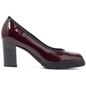 Resim Naplack Nero Topuklu/ Stiletto Kadın 4l5863ds Donna Serena 5863ds Slıde Naplack Bordeaux Naplack Nero 