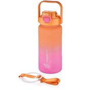Resim Vagonlife VGN2213-T 1500ml Turuncu Pembe Tritan Motivasyon Matarası 