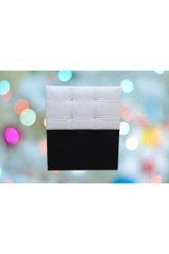 Resim Bengi Ticaret Başlık Eko 90 cm Suni Deri Beyaz Renk Kapitone El Yapım 