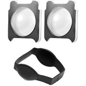 Resim Vkemall Insta360 One R/rs Kamera Lens Koruyucu Kılıfı - Pmma Malzeme, 2 Adet Set, Lastik Ve Sticker Dahil 