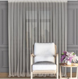 Resim Ekru Düz Tül Perde Grek Etek Kurşunlu Normal Pile 1'e 2,5 Pile-ekru Ekru 