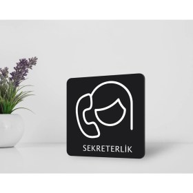 Resim BK Gift Sekreterlik Kapı Yönlendirme Levhası 