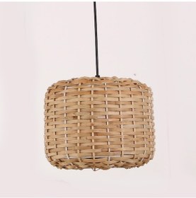 Resim Rose Rattan Avize 26x20 Cm Bej 