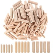 Resim Seeppitous 400PCS Ahşap Dübel Çeşitli, 6mm 8mm 10MM Ahşap Tapalar Dübel Çubuklar, Yivli Yivli Için Konik Ahşap Pimleri, Marangozluk (Yurt Dışından) 