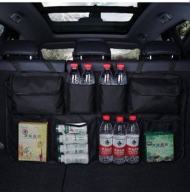 Resim Bagaj Organizer Araba İçi Düzenleyici Oto Araç Bagaj İçi Fileli E 