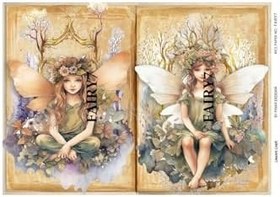 Resim LineArt Pirinç Dekopaj Kağıdı No:FAIRY7 29X42cm, LFAIRY7 