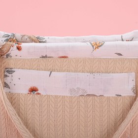 Resim Bebek Bakım Çantası - Krem Örgü - Koala 