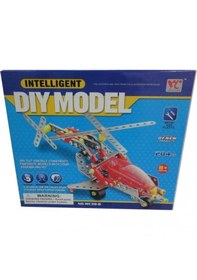 Resim Dıy Akıllı Monte Metal Helikopter Model 204 Parça 