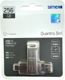 Resim Type C Flash Bellek Xiaomi Redmi Oppo Vivo Samsung Uyumlu 256 Gb Otg Usb Typec Flash Bellek Disk 