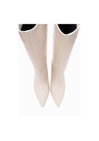 Resim Luvishoes Camila Bej Cilt Kadın Topuklu Çizme Bej 