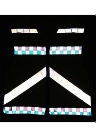 Resim fosforlu reflektorlu motorcu ve bisiklet güvenlık yeleği 