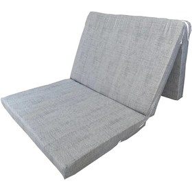 Resim Vip Home Concept Tek Kişilik Katlanır Yer Yatağı ve Sünger Katlanır Minder Yatak 80x180x8 cm - Gri 