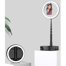 Resim Ring Light Youtuber Tictok Makyaj Işıklı Telefon Tutucu 26 cm Foldable 