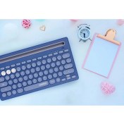 Resim Everest Kablosuz Bluetooth Klavye Ultra İnce Türkçe Q Tuş Formu Ev Ofis Kullanımı İçin 