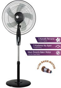 Resim JOYSIDEA FN-100 16 İnç Ayaklı Vantilatör - 3 Kademeli Hız Ayarı, Sessiz ve Etkili Serinlik 