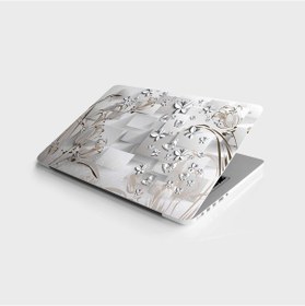 Resim Laptop Sticker Notebook Pc Kaplama Etiketi Metal Kelebekler 