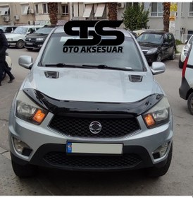 Resim SsangYong Uyumlu Piano Black Kaput Üstü Havalandırma Izgarası (01) (Sts Oto Aksesuar) 