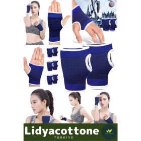 Resim El Bilekliği Nefes Alabilir Rahat Elastik Bilek Avuç Içi Baş Parmak Destek Bandı Sporcu 