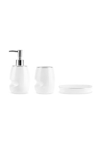 Resim Karaca Home Sunset 3 Parça Banyo Aksesuar Seti Beyaz 